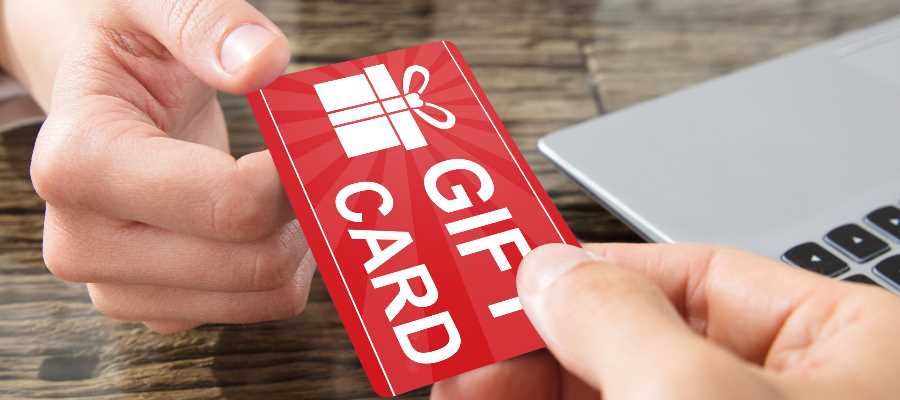 Entregue una tarjeta de regalo a sus empleados